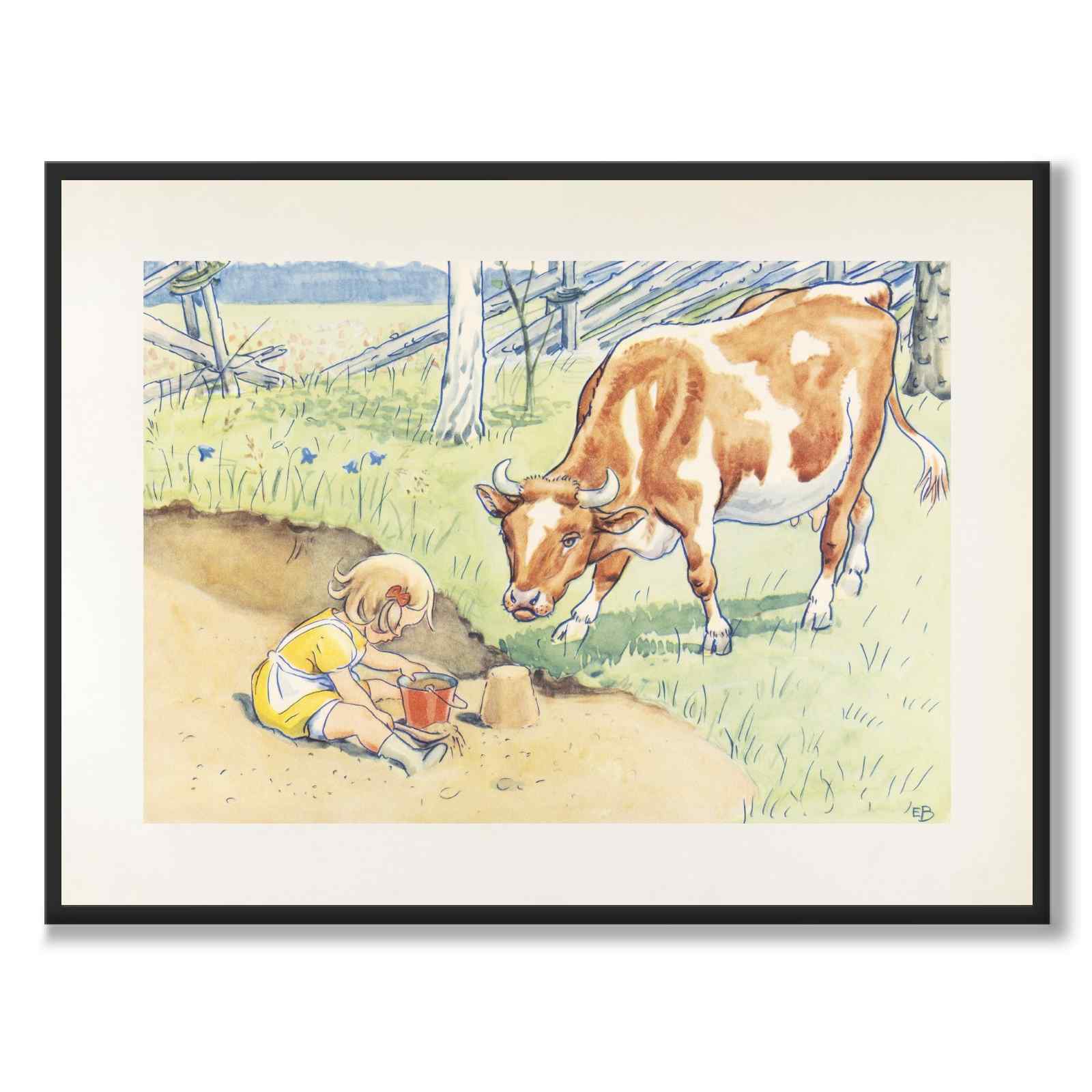 Little Miss Annika as a poster for a children’s room from Historly – full image without white border