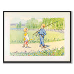 Diligent Annika as a poster for a children's room from Historly – full image without white border