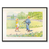Diligent Annika as a poster for a children's room from Historly – full image without white border