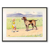 Duktiga Annika as a poster for a children’s room from Historly – full image without white border