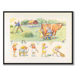 Duktiga Annika as a poster for a children's room from Historly – full image without white border
