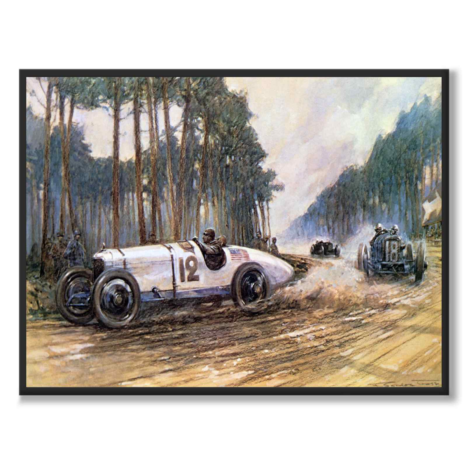 Crosby as a vintage illustration and poster from Historly – full image without white border