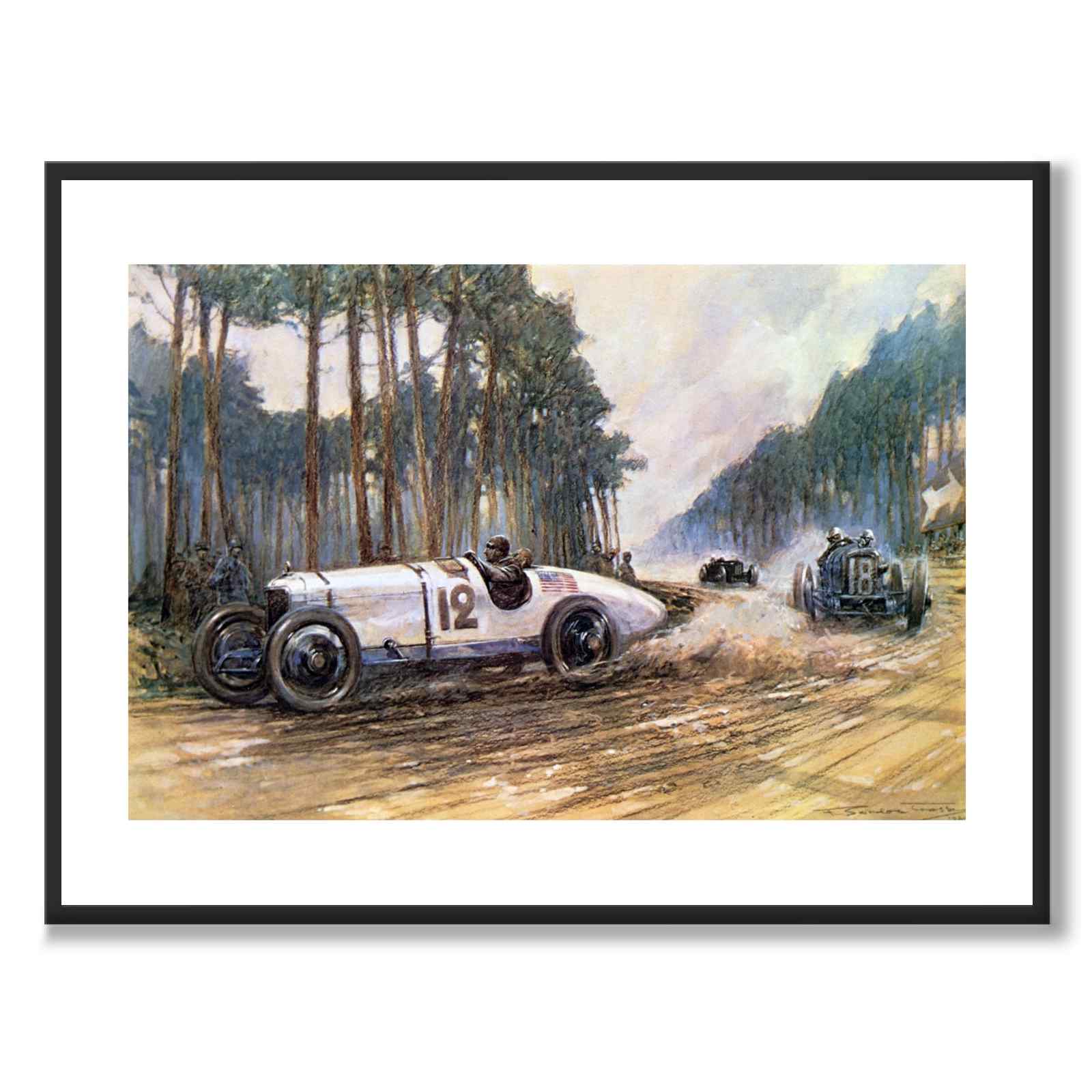 Crosby as a vintage illustration and poster from Historly – with white border without title