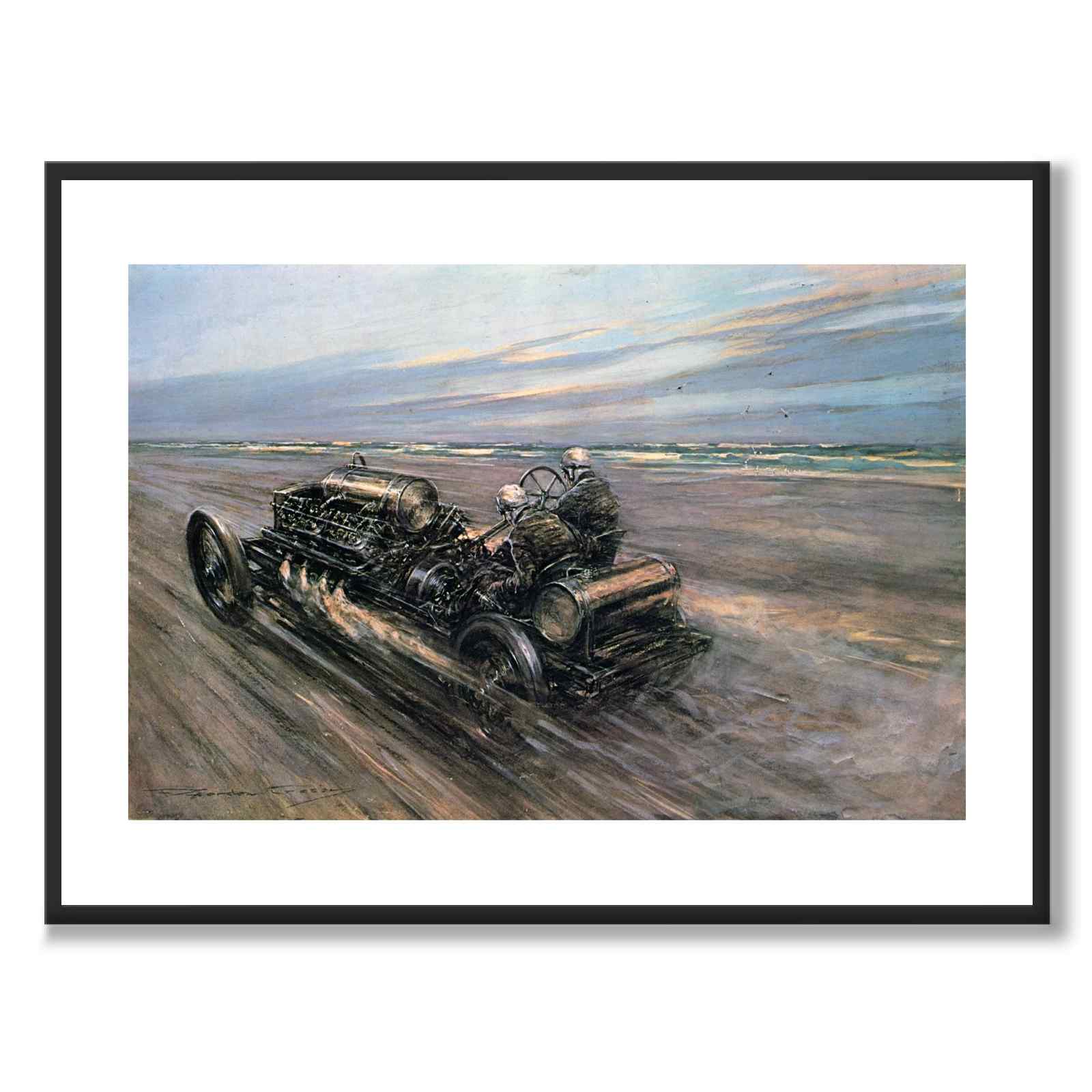 Crosby as a vintage illustration and poster from Historly – with white border without title