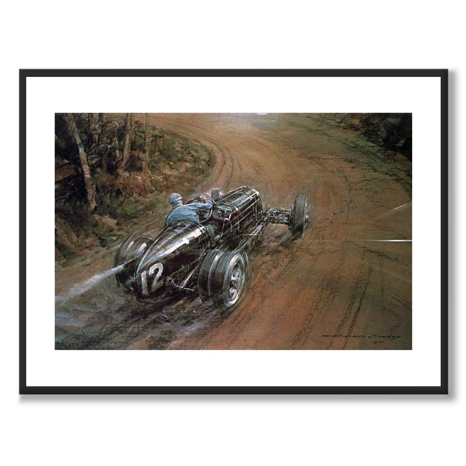 Crosby as a vintage illustration and poster from Historly – with white border without title