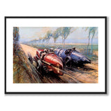 Crosby as a vintage illustration and poster from Historly – with white border without title