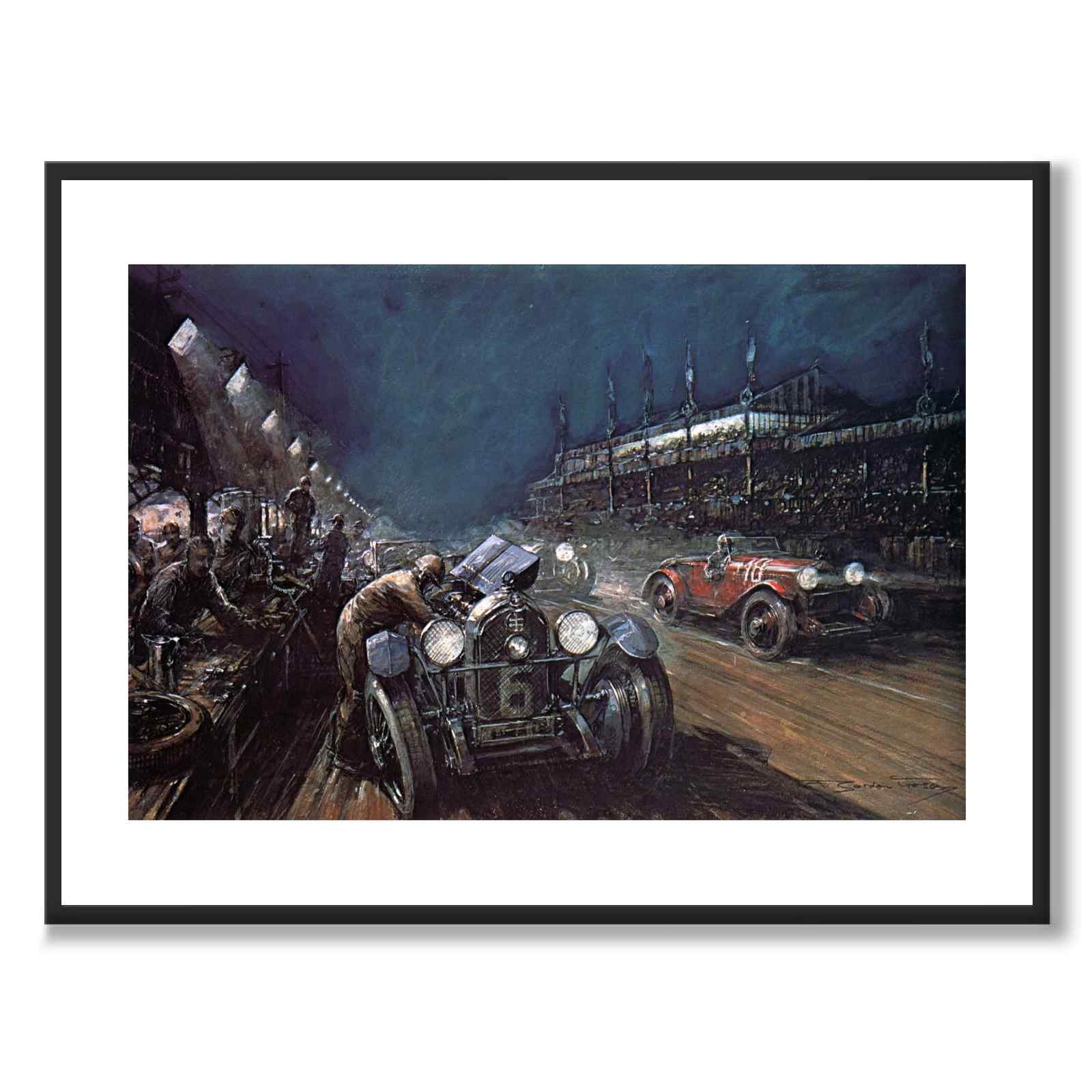 Crosby as a vintage illustration and poster from Historly – with white border without title