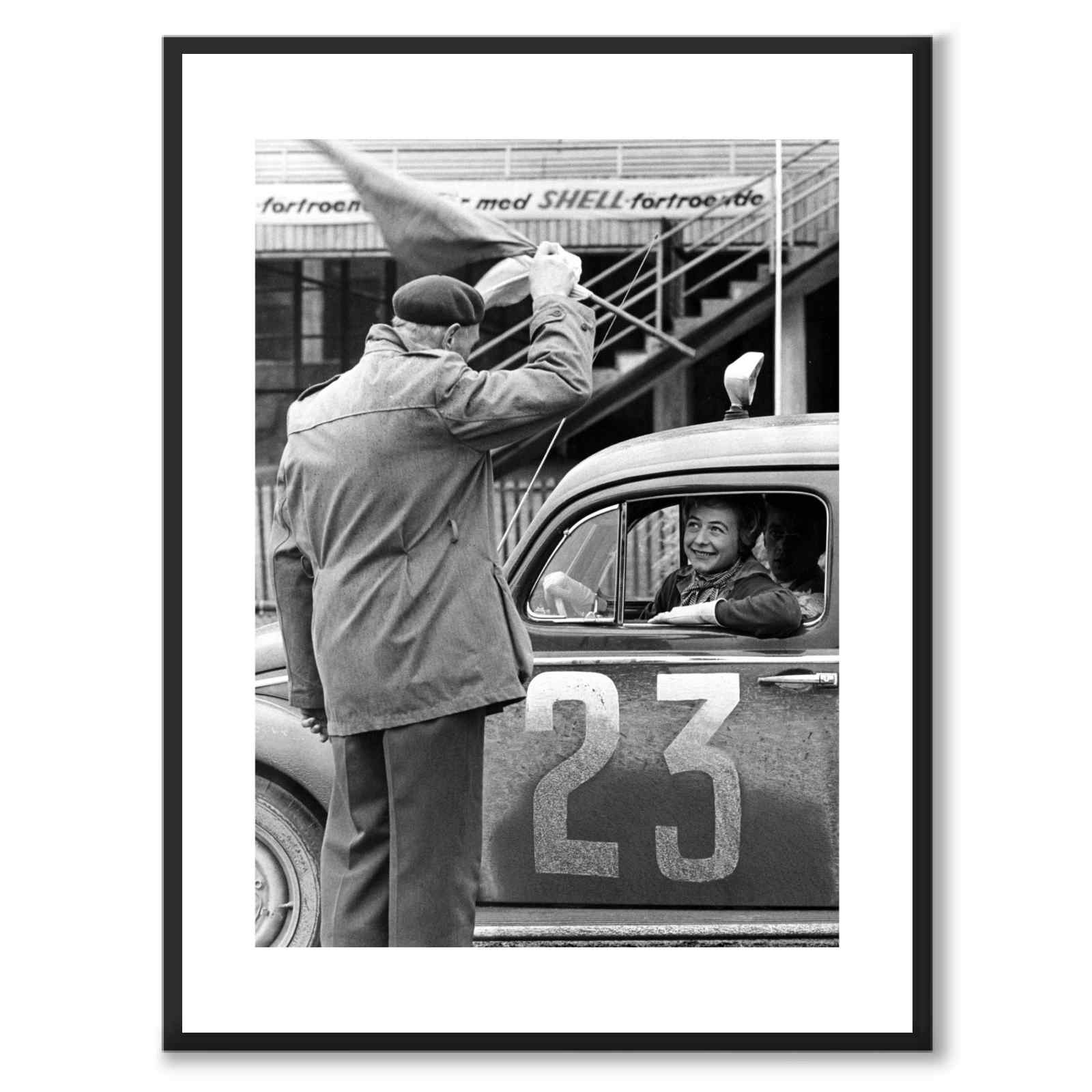 Nordic Women’s Rally 1960 as a historic photograph and poster from Historly – with white border without title