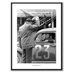 Nordic Women’s Rally 1960 as a historic photograph and poster from Historly – with white border and title