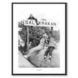 Saltkråkan som historiskt fotografi och poster från Historly – med vit kant och titel