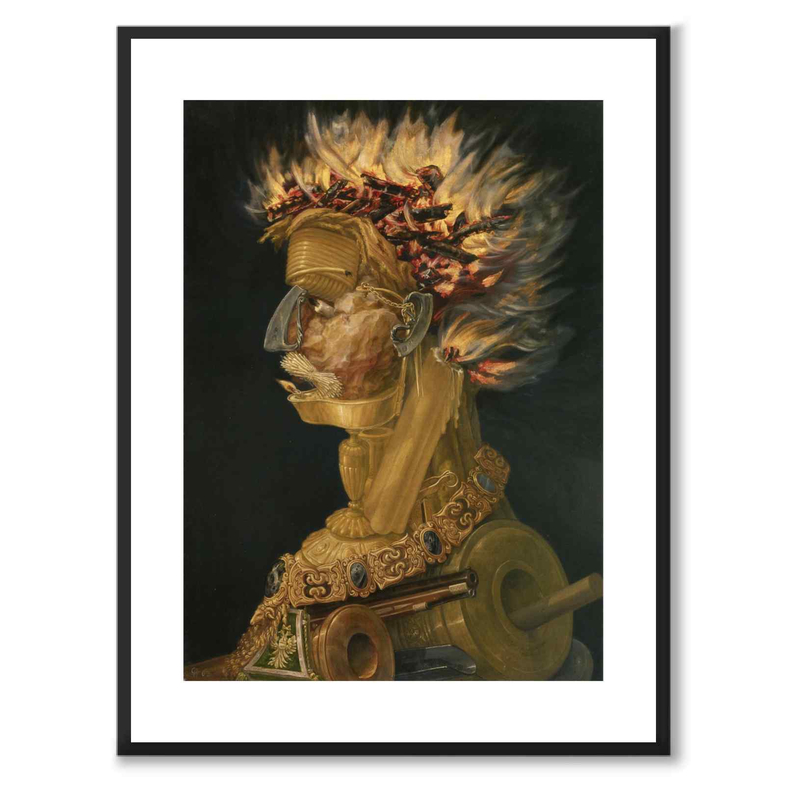 Fire as art posters from Historly – with white border without title