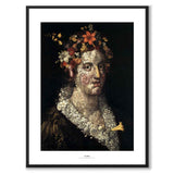 Flora as an art poster from Historly – with white border and title