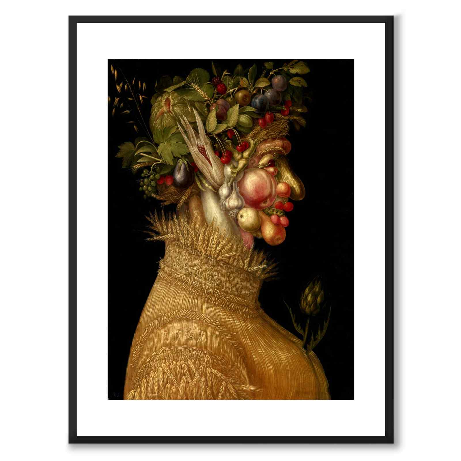 Summer as an art poster from Historly – with white border without title
