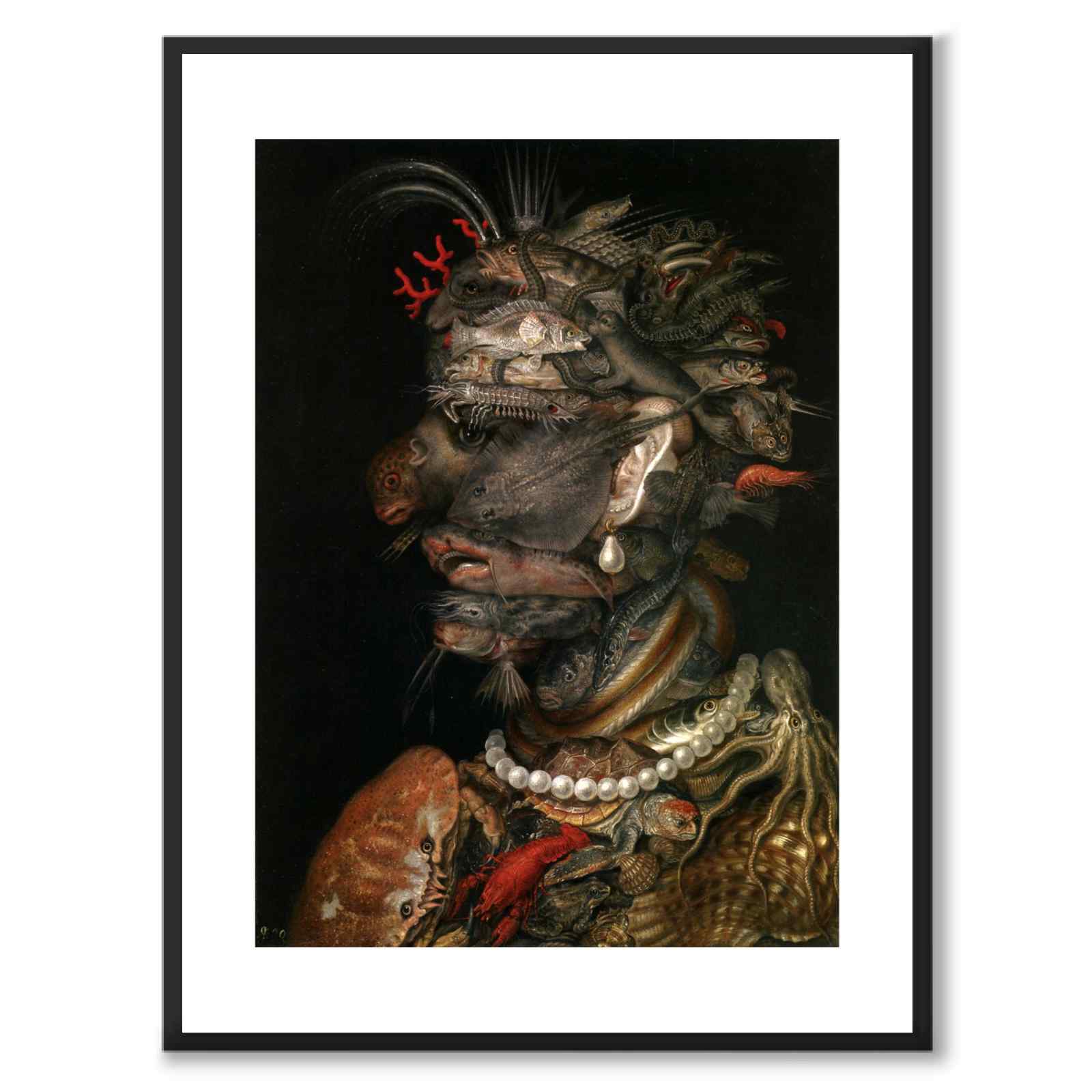 Water as art prints from Historly – with white border without title