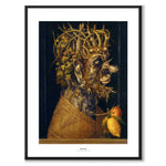 Winter as an art poster from Historly – with white border and title