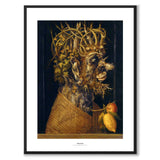 Winter as an art poster from Historly – with white border and title