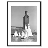 Stockholm City Hall 1938 as a historic photograph and poster from Historly – with white border without title