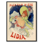 Alcazar d'Ete as a vintage illustration and poster from Historly – full image without white border