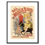 Moulin Rouge as a vintage illustration and poster from Historly – with white border without title