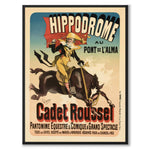Hippodrome som vintageillustration och poster från Historly – helbild utan vit kant