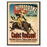 Hippodrome som vintageillustration och poster från Historly – helbild utan vit kant