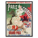 Paris Courses as a vintage illustration and poster from Historly – full image without white border
