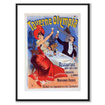 Taverne Olympia som vintageillustration och poster från Historly – med vit kant utan titel
