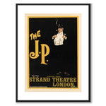 The J.P as a vintage illustration and poster from Historly – with white border without title