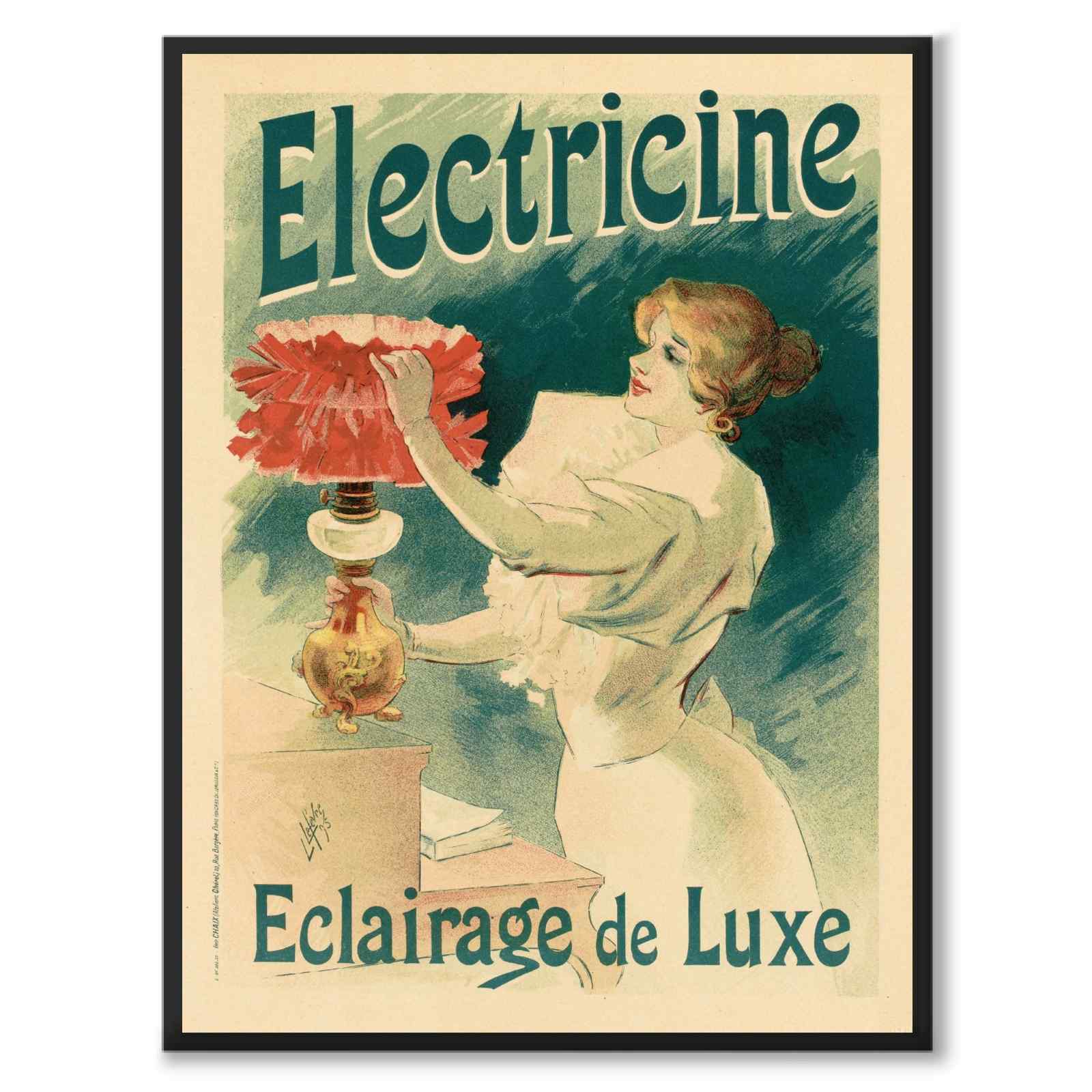 Electricine as a vintage illustration and poster from Historly – full image without white border