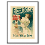 Electricine as a vintage illustration and poster from Historly – with white border without title