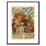 Bieres de la Muse som vintageillustration och poster från Historly – med vit kant utan titel