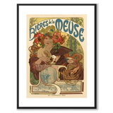 Bieres de la Muse som vintageillustration och poster från Historly – med vit kant utan titel