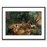 Stag Hunt as an art poster from Historly – with white border without title