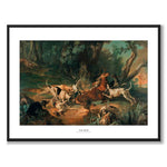 Stag Hunt as an art poster from Historly – with white border and title