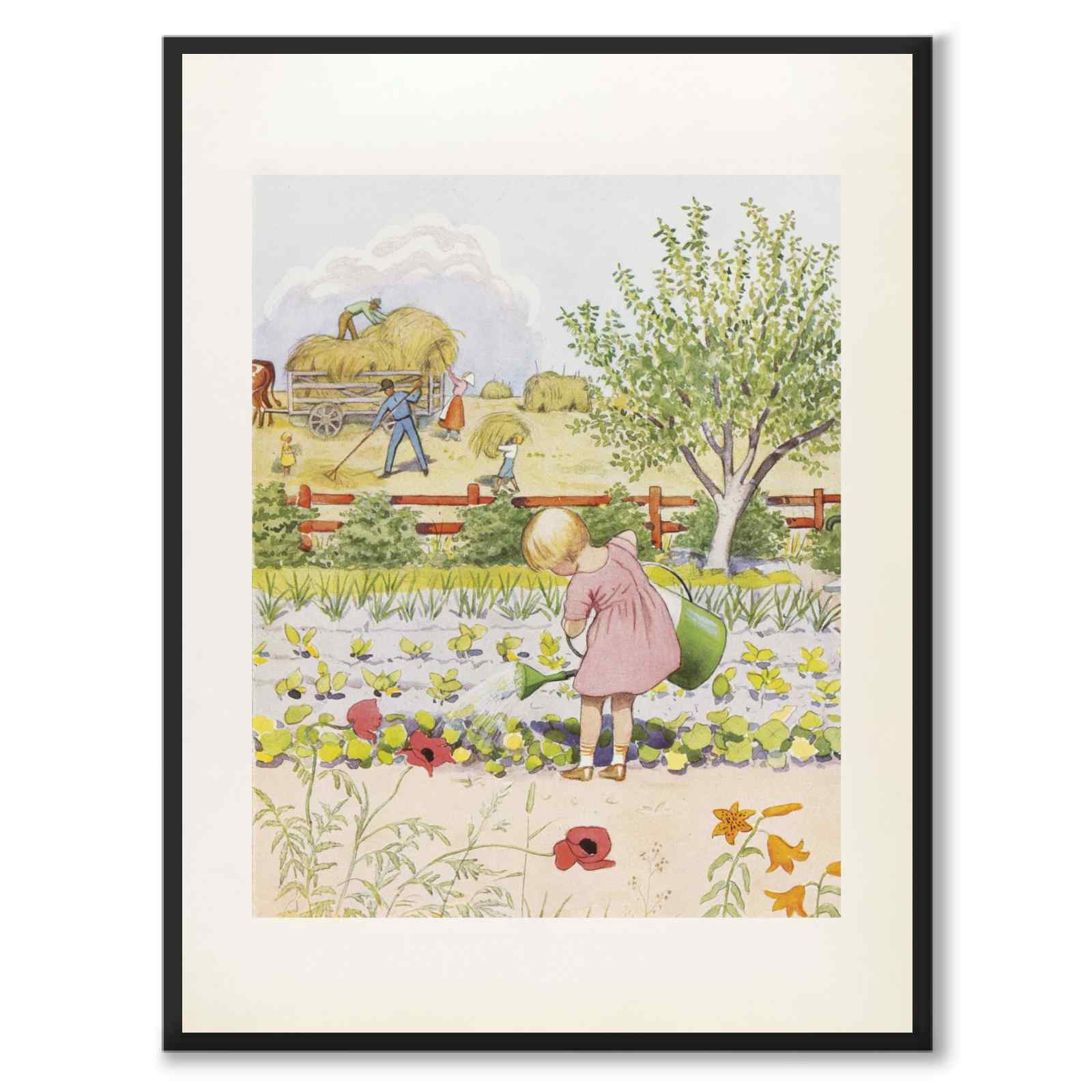 July as a poster for a children's room from Historly – full image without white border