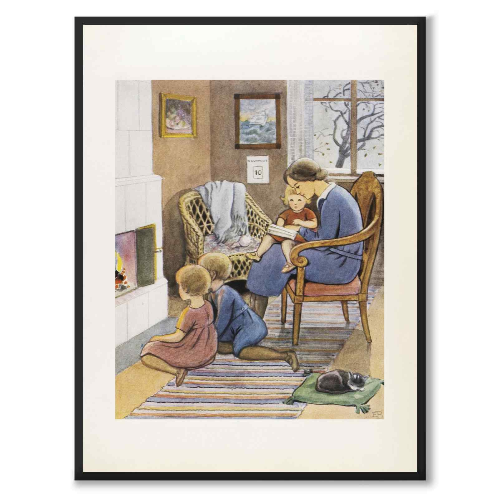 November as a poster for a children’s room from Historly – full image without white border
