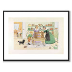 Petter and Lotta’s Christmas as a historic photograph and poster from Historly – with white border without title