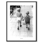 Stockholm 1950 as a historic photograph and poster from Historly – with white border and title