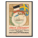 Nya rederiaktiebolaget Svea as a vintage illustration and poster from Historly – full image without white border