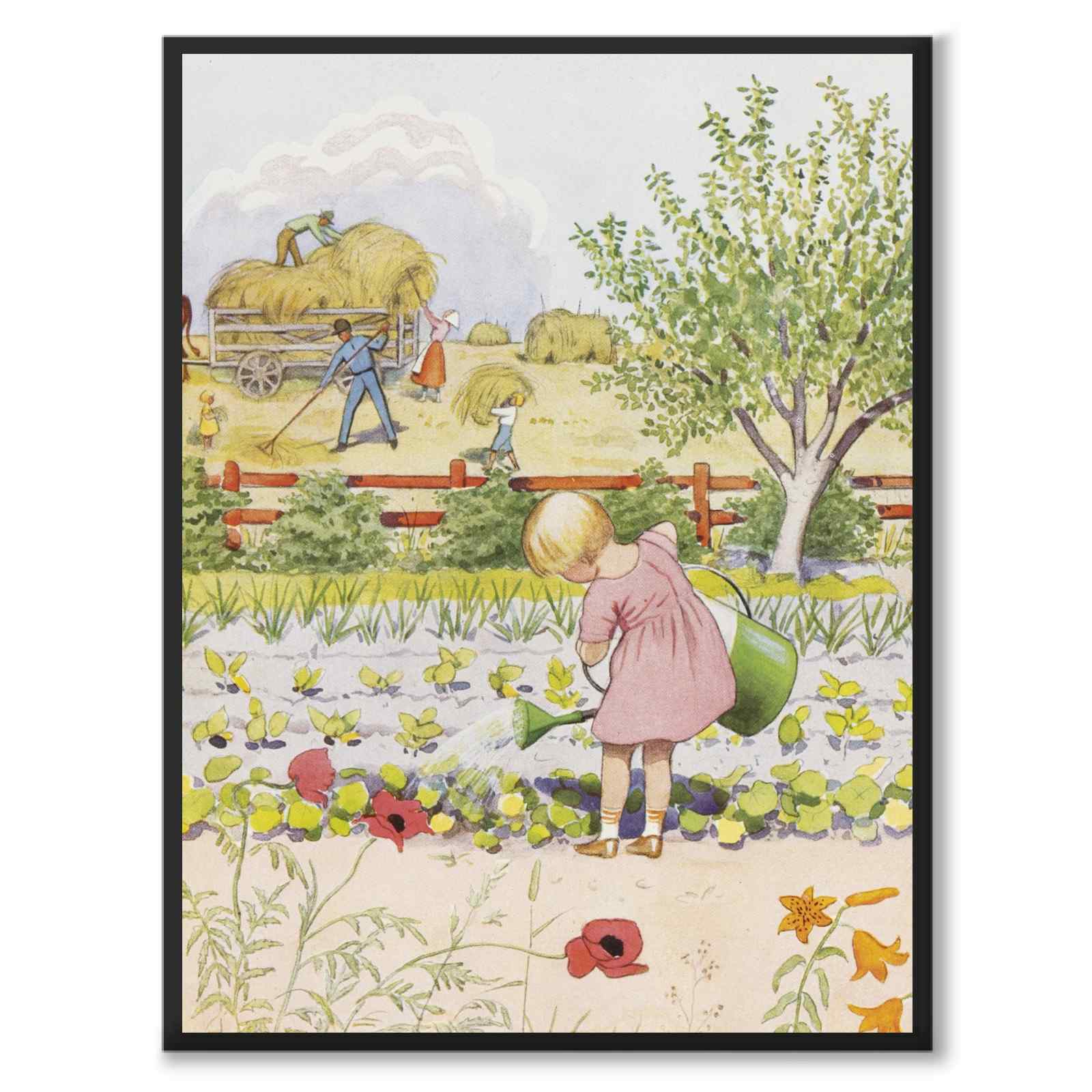 July as a poster for a children's room from Historly – full image without white border – image 4