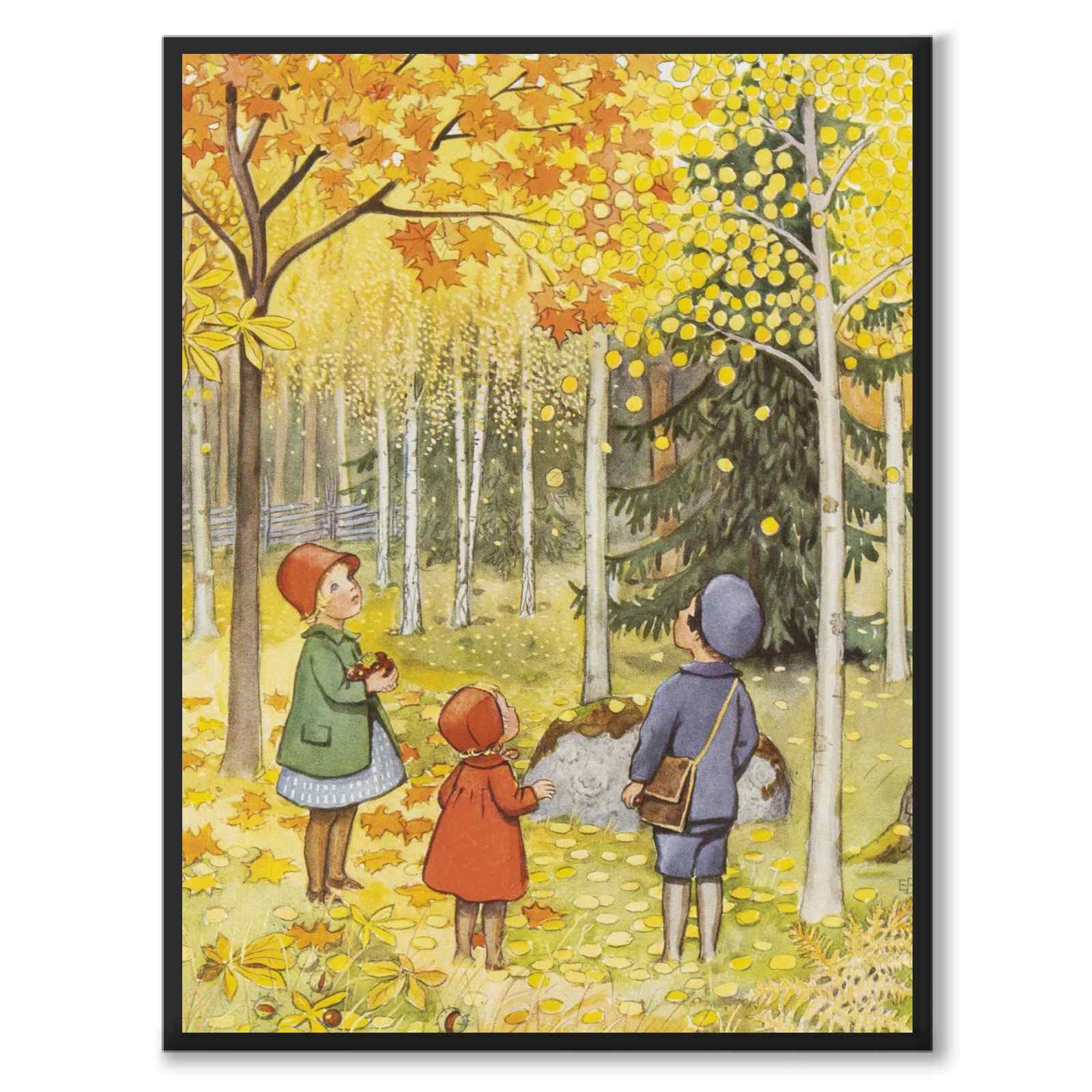 October as a poster for a children's room from Historly – full image without white border – image 4