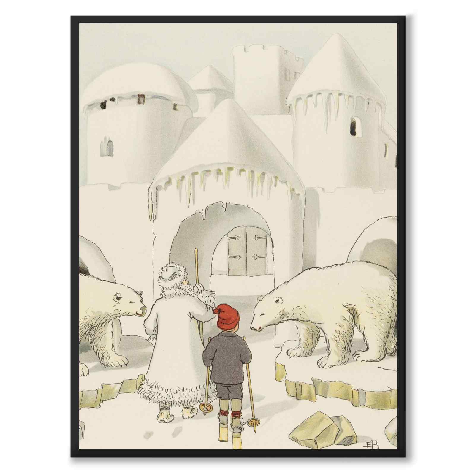 Olles Skidfärd som poster med nordisk mytologi och folktro från Historly – helbild utan vit kant – bild 3