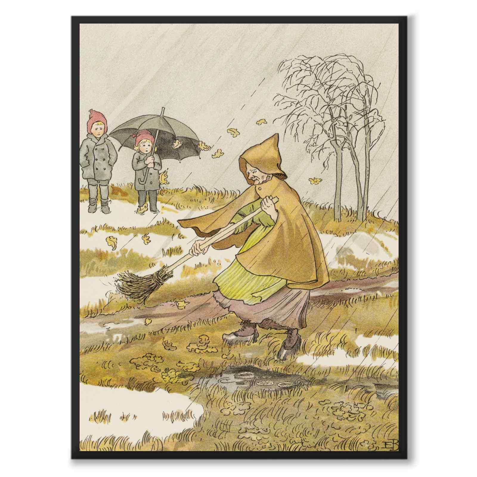 Olle's Ski Journey as a poster with Norse mythology and folklore from Historly – full image without white border – image 3