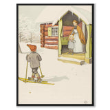 Olles Skidfärd som poster till barnrum från Historly – helbild utan vit kant – bild 3