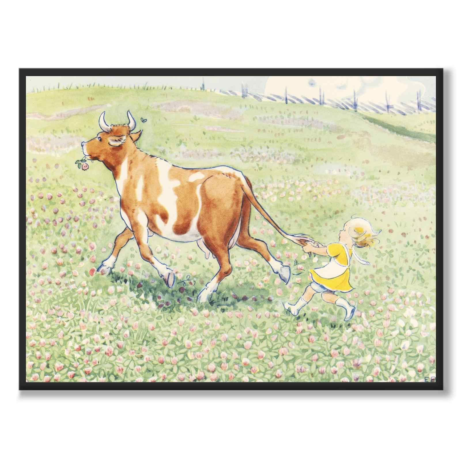 The Clever Annika as a poster for a children’s room from Historly – full image without white border – image 2