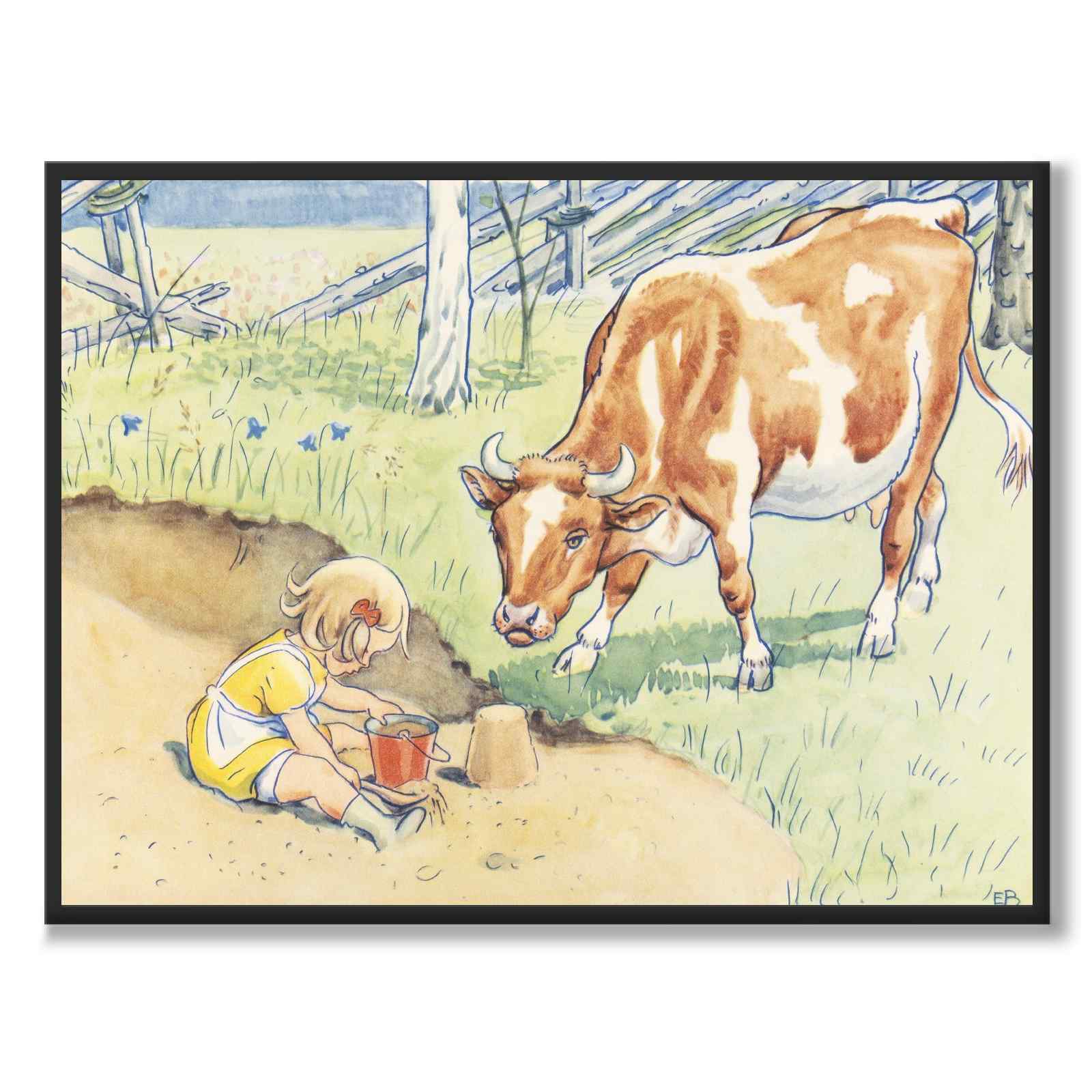 Little Miss Annika as a poster for a children’s room from Historly – full image without white border – image 2