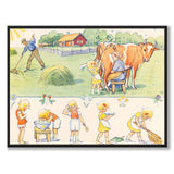 Duktiga Annika as a poster for a children's room from Historly – full image without white border – image 2