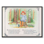 Putte's Adventures in the Blueberry Forest as a poster for a children's room from Historly – full image without white border – image 2