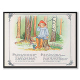 Putte's Adventures in the Blueberry Forest as a poster for a children's room from Historly – full image without white border – image 2