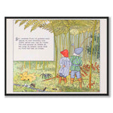 Putte's Adventures in Blueberry Forest as a poster for a children's room from Historly – full image without white border – image 2